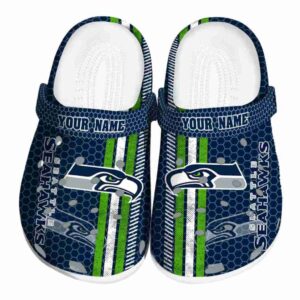Customized Seattle Seahawks Contrasting Stripes Crocs Best selling