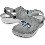 Customized Seattle Seahawks Cracked Texture Crocs Best selling