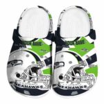 Customized Seattle Seahawks Football Helmet Crocs Best selling