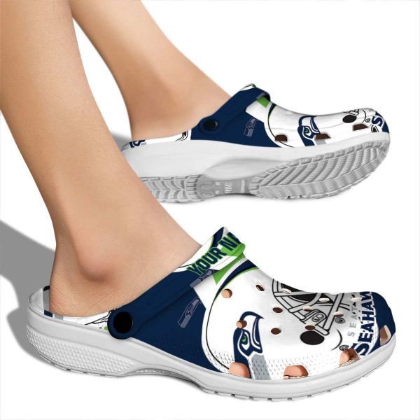 Customized Seattle Seahawks Football Helmet Crocs High quality