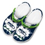 Customized Seattle Seahawks Splatter Pattern Crocs Best selling