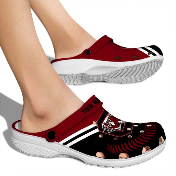 Customized South Carolina Gamecocks Baseball Motif Crocs High quality