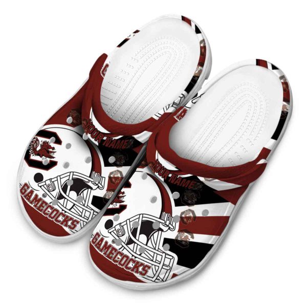 Customized South Carolina Gamecocks Football Helmet Crocs Trendy