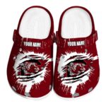 Customized South Carolina Gamecocks Splash Motif Background Crocs Best selling
