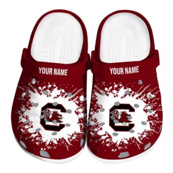 Customized South Carolina Gamecocks Splatter Background Crocs Best selling