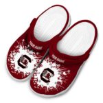 Customized South Carolina Gamecocks Splatter Background Crocs Best selling