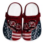 Customized South Carolina Gamecocks Star Spangled Side Pattern Crocs Best selling