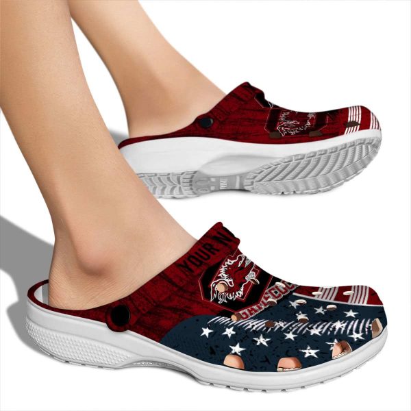 Customized South Carolina Gamecocks Star Spangled Side Pattern Crocs High quality