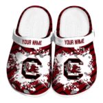 Customized South Carolina Gamecocks Zigzag Paint Burst Crocs Best selling