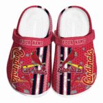Customized St Louis Cardinals Contrasting Stripes Crocs Best selling