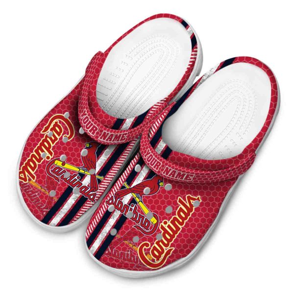 Customized St Louis Cardinals Contrasting Stripes Crocs Trendy