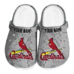 Customized St Louis Cardinals Cracked Texture Crocs Best selling