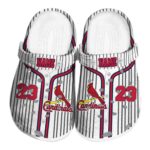 Customized St Louis Cardinals Pinstripe Pattern Crocs Best selling