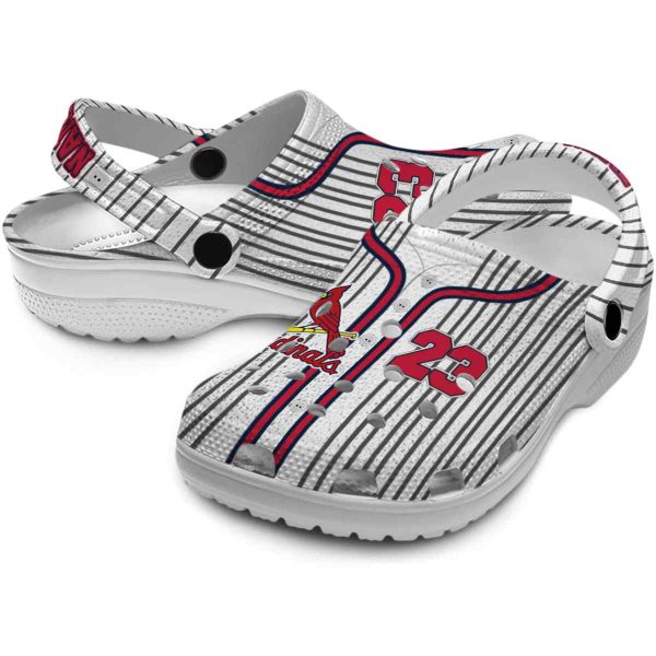 Customized St Louis Cardinals Pinstripe Pattern Crocs Latest Model