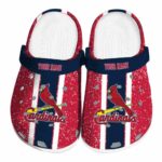Customized St Louis Cardinals Vertical Stripes Crocs Best selling