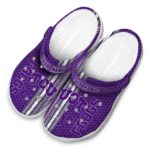 Customized TCU Horned Frogs Contrasting Stripes Crocs Best selling