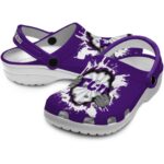 Customized TCU Horned Frogs Gripping Hand Crocs Best selling