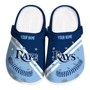 Customized Tampa Bay Rays Baseball Motif Crocs Best selling