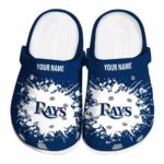 Customized Tampa Bay Rays Splatter Background Crocs Best selling