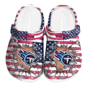 Customized Tennessee Titans Freedom Splinter Crocs Best selling