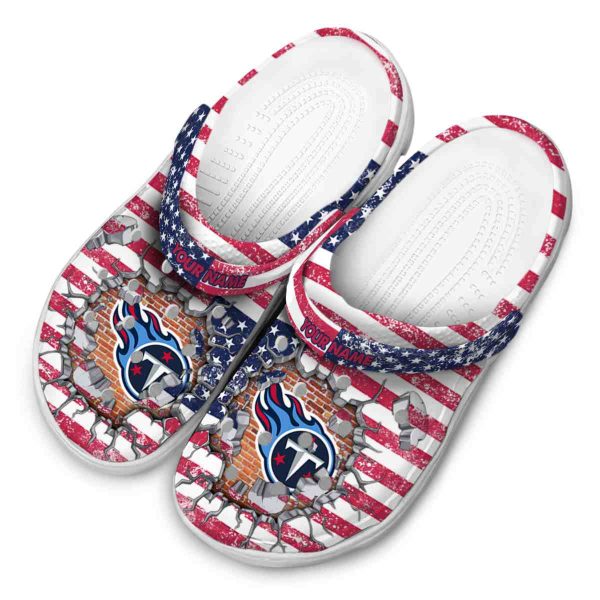 Customized Tennessee Titans Freedom Splinter Crocs Trendy