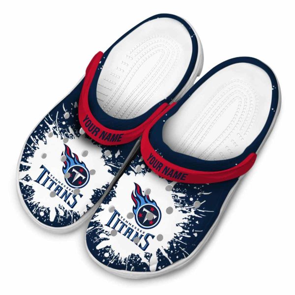 Customized Tennessee Titans Splash Art Crocs Trendy