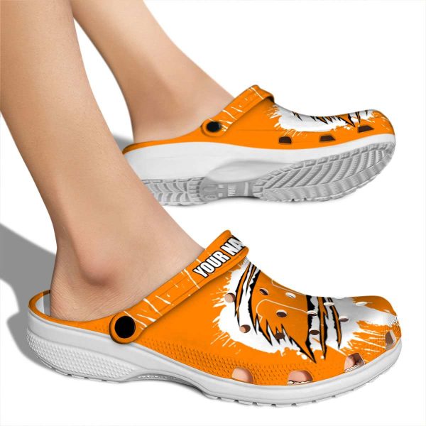 Customized Tennessee Volunteers Splash Motif Background Crocs High quality