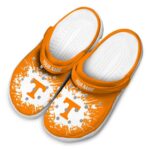 Customized Tennessee Volunteers Splatter Background Crocs Best selling