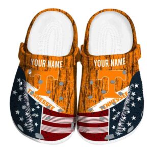 Customized Tennessee Volunteers Star Spangled Side Pattern Crocs Best selling