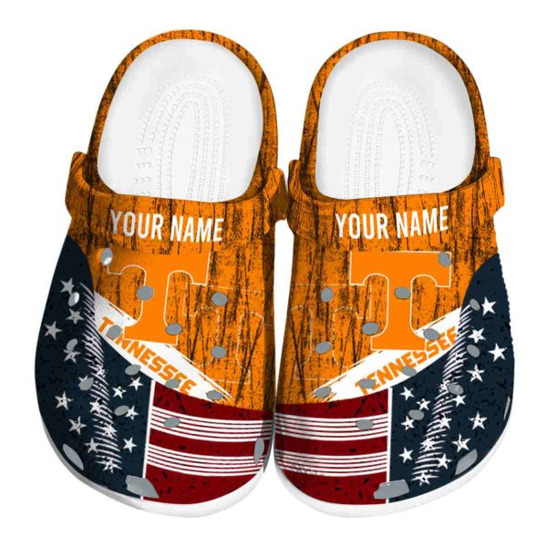 Customized Tennessee Volunteers Star Spangled Side Pattern Crocs Best selling
