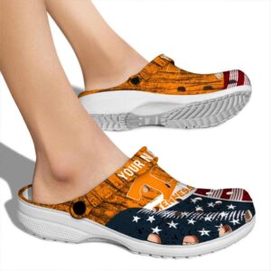 Customized Tennessee Volunteers Star Spangled Side Pattern Crocs High quality