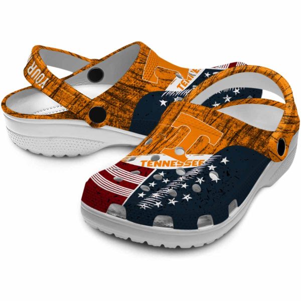 Customized Tennessee Volunteers Star Spangled Side Pattern Crocs Latest Model