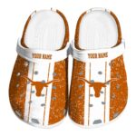 Customized Texas Longhorns Vertical Stripes Crocs Best selling