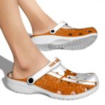 Customized Texas Longhorns Vertical Stripes Crocs Best selling