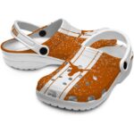 Customized Texas Longhorns Vertical Stripes Crocs Best selling