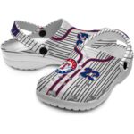 Customized Texas Rangers Pinstripe Pattern Crocs Best selling