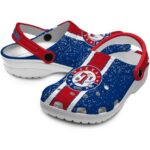 Customized Texas Rangers Vertical Stripes Crocs Best selling