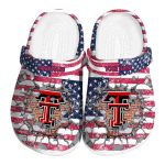 Customized Texas Tech Red Raiders Freedom Splinter Crocs Best selling