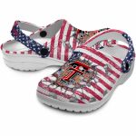 Customized Texas Tech Red Raiders Freedom Splinter Crocs Best selling