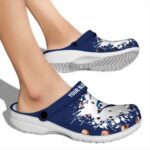 Customized Toronto Blue Jays Splatter Background Crocs Best selling