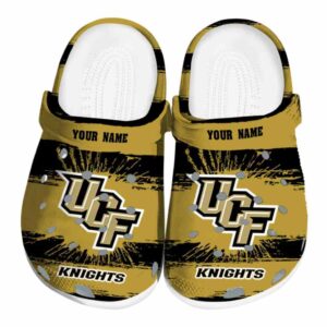 Customized UCF Knights Paint Splatter Graphics Crocs Best selling
