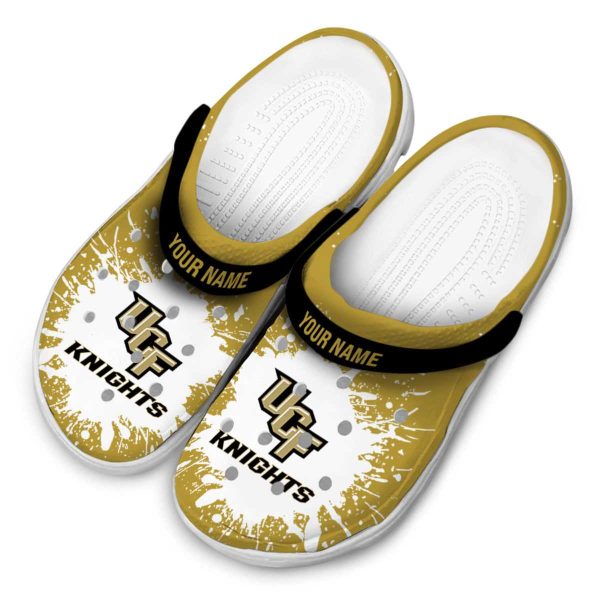 Customized UCF Knights Splash Art Crocs Trendy