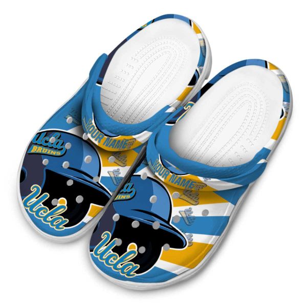 Customized UCLA Bruins Baseball Helmet Crocs Trendy