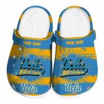 Customized UCLA Bruins Paint Splatter Graphics Crocs Best selling