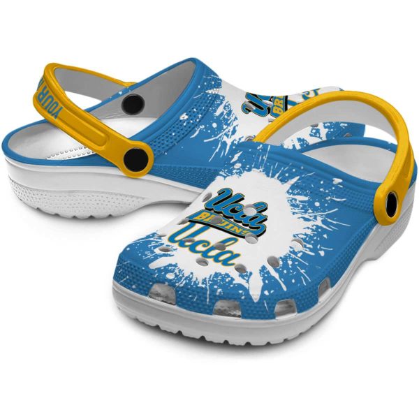 Customized UCLA Bruins Splash Art Crocs Latest Model