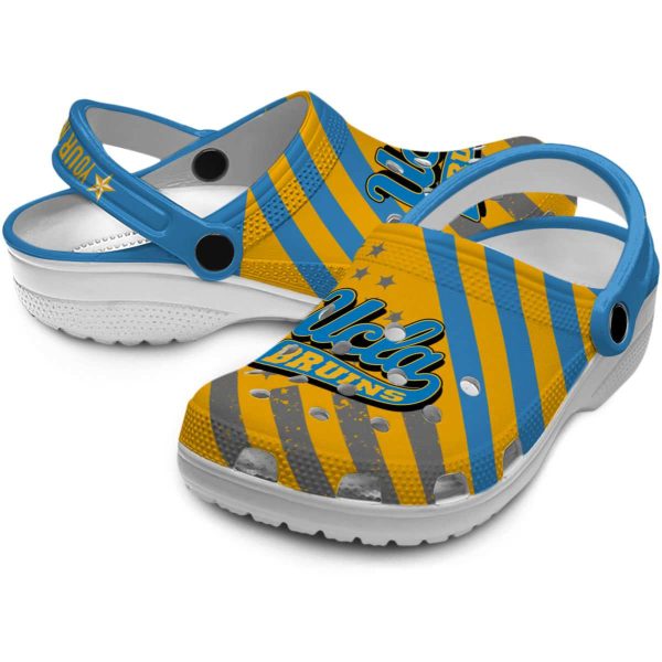 Customized UCLA Bruins Star Spangled Graphic Crocs Latest Model