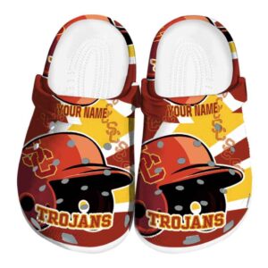 Customized USC Trojans Baseball Helmet Crocs Best selling