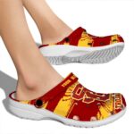 Customized USC Trojans Paint Splatter Graphics Crocs Best selling