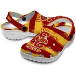 Customized USC Trojans Paint Splatter Graphics Crocs Best selling