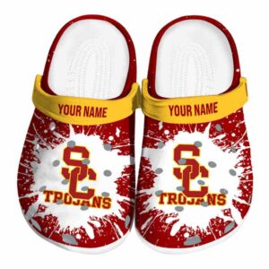 Customized USC Trojans Splash Art Crocs Best selling